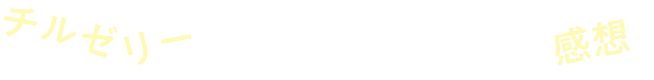 チルゼリーを体験した人たちの感想