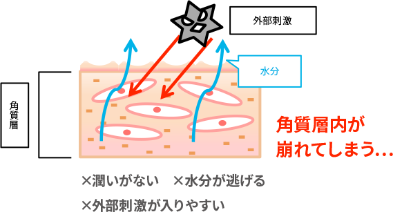 潤いがない