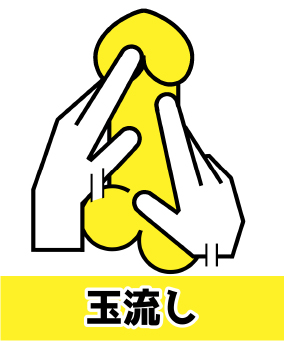 ⽟流し